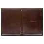 Папка для меню 250х320 мм, темно-коричневая пмпи108