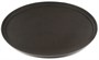 Поднос прорезиненный овальный 680х460х45 мм коричневый [2700CT Brown] кт04