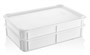 Контейнер для теста 600*400*100 мм. (-20/+70℃) прямой, сплошной, мороз-кий, белый полиэт.(крышка 76803) GP /1/6/ 76802