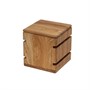 Подставка-куб низкая 165х165х165 мм дуб, цвет натуральный 9713