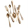 Набор столовых приборов 6 персон, 24 предмета, Epsilon matt gold 24k flower, Narin 203217 - фото 39687470