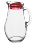 Кувшин 1,85 л. d=100 мм. h=240 мм. с красн. крышкой Бистро /6/108/ 50510