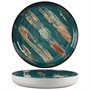 Тарелка с бортом Texture Dark Green Lines d 16,5*2,4 см, P.L. Proff Cuisine 81223437 - фото 40229929