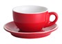 Чашка с блюдцем Barista (Бариста) 280 мл, красная, P.L. Proff Cuisine 81223985 - фото 40231712