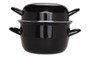 Кастрюля для мидий Черная 5 л, h 19cm d 24cm 111.24 - фото 40248538