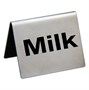 Табличка "Milk" 5*4 см, сталь, P.L. Proff Cuisine 81200200 - фото 40249727