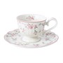 Чайная пара 200 мл,фарфор "NOBLE" серия "Retro Ritz-La Vie En Rose" 81229642/81229643 - фото 40256471