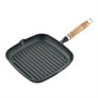Сковородка чугунная,гриль 22 cм,деревянная ручка P.L.-ProffCuisine 81240572 - фото 40258265