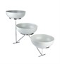 Стойка металлическая для выкладки + три салатника,65*16*35 см,  P.L.--Hotelware 81240946 - фото 40259164