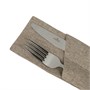 Куверт рогожка бежевый-светлый на 2 столовых прибора правый (цвет 01) 5 шт./в уп. кув2304