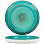 Тарелка с бортом Texture Light Cyan Circular 28 см, h 3,1 см, P.L. Proff Cuisine 70001280 - фото 40265625