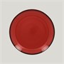 Тарелка круглая RAK Porcelain LEA Red 24 см (красный цвет) 81223509 - фото 40661510