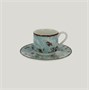 Блюдце RAK Porcelain Peppery для чашки 13 см, h 1,7 см, голубой цвет 81220613 - фото 40869059