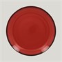 Тарелка круглая RAK Porcelain LEA Red 27 см (красный цвет) 81223508 - фото 41214698