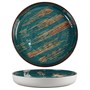 Тарелка с бортом Texture Dark Green Lines d 19,5*2,6 см, P.L. Proff Cuisine 81223438 - фото 41227371