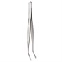 Щипцы (пинцет) 16 см. прямые, изогнутый кончик, нерж. MGsteel /1/100/ 70423