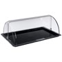 Поднос сервировочный GN 1/1 53*32,5 см. поликарбонат, черный, с крышкой Roll-Top GP /1/ 79333 - фото 41607283