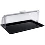 Поднос сервировочный GN 1/1 53*32,5 см. поликарбонат, черный, с крышкой Roll-Top GP /1/ 79333