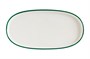 Блюдо овальное 210*100 мм. Линеа Зеленый, форма Хюгге Bonna /1/12/1116/ 77541