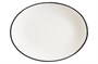 Блюдо овальное 250*190 мм. Линеа Черный, форма Мув Bonna /1/12/960/ 77849