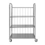 Тележка-стеллаж сетчатый для белья Luxstahl ТСС-500 нерж. мко1242