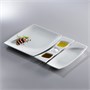 Тарелка RAK Porcelain Mazza прямоугольная, 3 секции, 26*7,5 см 81220691