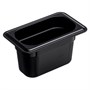 Гастроемкость 1/9 h=100 мм. 176*108 мм. 0,8 л. поликарб. черная GP /1/ 79722