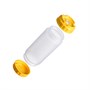 Емкость для соуса  500 мл. d=70 мм. h=200 мм. с 2 крышками, с силик. носик. прозрачная, крышки желтые GP /1/96/ 79704