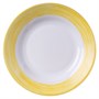 Тарелка d=225 мм. глубокая желтый край Браш /1/24/ АКЦИЯ 41201