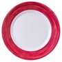 Тарелка d=254 мм. вишневый край Браш (P3947) /1/6/24/ АКЦИЯ 40579