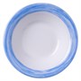 Блюдце d=120 мм. 110 мл. для десерта глубокое голубой край  Браш /1/6/36/ 41202