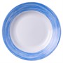 Тарелка d=225 мм. глубокая голубой край Браш /1/6/24/ АКЦИЯ 41199