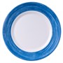 Тарелка d=254 мм. синий край Браш (P3946) /1/6/24/ АКЦИЯ 40580