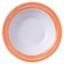 Блюдце d=120 мм. 110 мл. для десерта глубокое оранж. край  Браш /1/6/ 37298