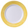 Тарелка d=254 мм. желтый край Браш /1/6/24/ АКЦИЯ 39248