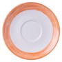 Блюдце d=140 мм. оранж. край Браш (чашка 37300) /1/6/48/ АКЦИЯ 37301