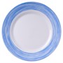 Тарелка d=254 мм. голубой край Браш /1/6/24/ АКЦИЯ 39250