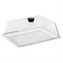 Крышка 27*21 см. h=9 см. поликарбонат, прозрачная (поднос 76859,76843,76851) GP /1/12/ 76834