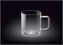 Кружка 250 мл. d=70 мм.  h=75 мм. Термостекло Wilmax /6/90/ 55594