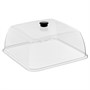 Крышка 28*28 см. h=12,5 см. поликарбонат, прозрачная (поднос,контейнер 76864,76845,76853,76703,76704,76705) GP /1/12/ 76836