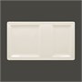 Тарелка прямоугольная 2-секционная RAK Porcelain Classic Gourmet 37*21 см 81220683