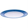 Тарелка d=254 мм. синий край Браш (P3946) /1/6/24/ АКЦИЯ 40580