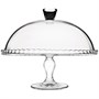 Подставка для торта d=32 см. h=26 см. на ножке бортик вверх с крыш. стекло Патисери /1/4/24/ 69469
