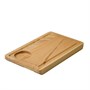 Доска для подачи прямоуг. 250*160*20 мм. с желобком, бук /1/5/ 58536