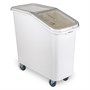 Контейнер для сыпучих продуктов  82 л 340*720*710 мм. (-40°C /+70°C) п/п на колесах, с совком, белый GP /1/4/ 77063