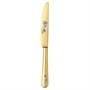 Нож столовый 22,5см, Epsilon matt gold 24k flower, Narin [12] 202209