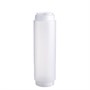 Емкость для соуса 1000 мл. d=75 мм. h=257 мм. c 2 крышками, с силик. носик. широкая прозрачная, крышки прозрачные GP /1/96/ 79710