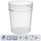 Контейнер для продуктов круглый 20,82 л. d=31 см. h=37,5 см., с мерной шкалой, прозрачный, п/п, без крышки (крышка 76740, 76739, 76738, 76741) GP /1/6/ 76725