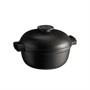 Кастрюля 4,0 л. керам. d=27,0 см. h=20 см. с крышкой (индукция) графитовая Emile Henry /1/ 73807