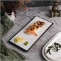 Блюдо 31*14 см с черным основанием, фарфор, P.L. Proff Cuisine 99000157